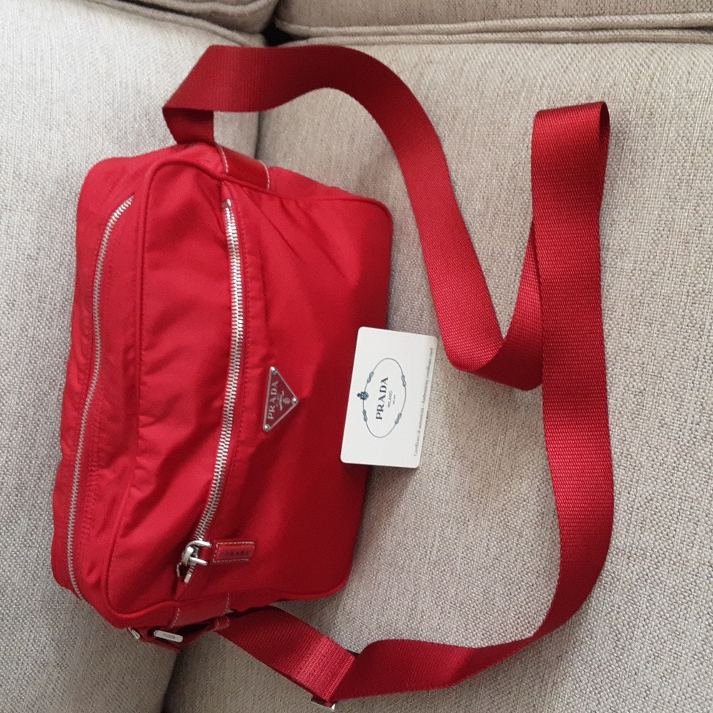 Prada crossbody nylon sport bag .Awesome Unisex